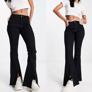 Hollister Flare Jeans Split Hem